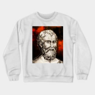 Zeno of Citium Portrait | Zeno of Citium Artwork 15 Crewneck Sweatshirt